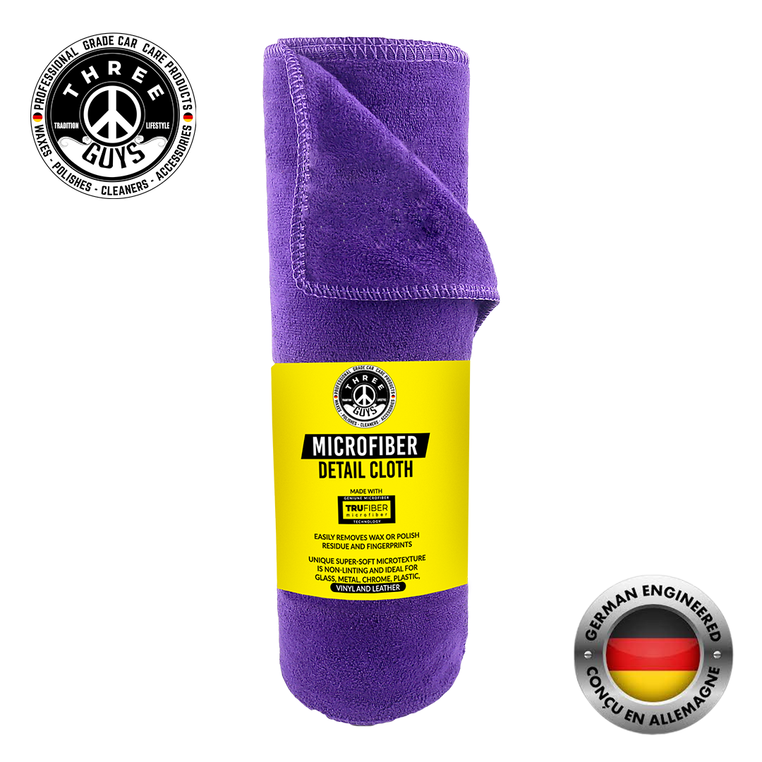 Microfiber Cloth - Professional Grade (50*70 cm) Purple | THREE GUYS (German Engineered)