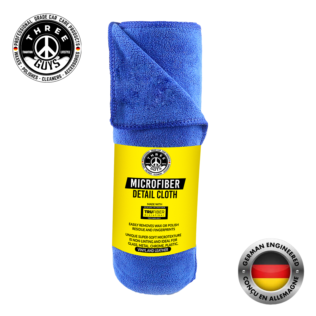 Microfiber Cloth - Professional Grade (50*70 cm) Blue | THREE GUYS (German Engineered)