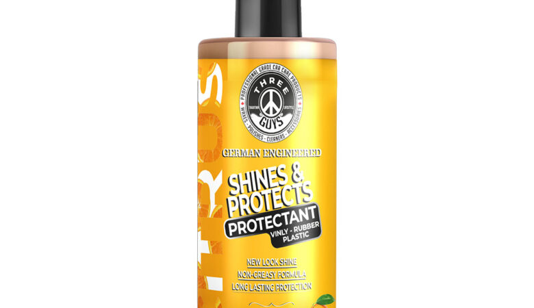 Shine & Protect Protectant Citrus – Long-Lasting Protection for Vinyl, Rubber, and Plastic | THREE GUYS (German Engineered)