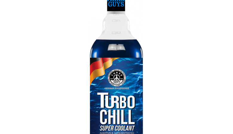 Turbo Chill Super Coolant Additive – High-Performance Engine Protection Blue 473ml | THREE GUYS (German Engineered)