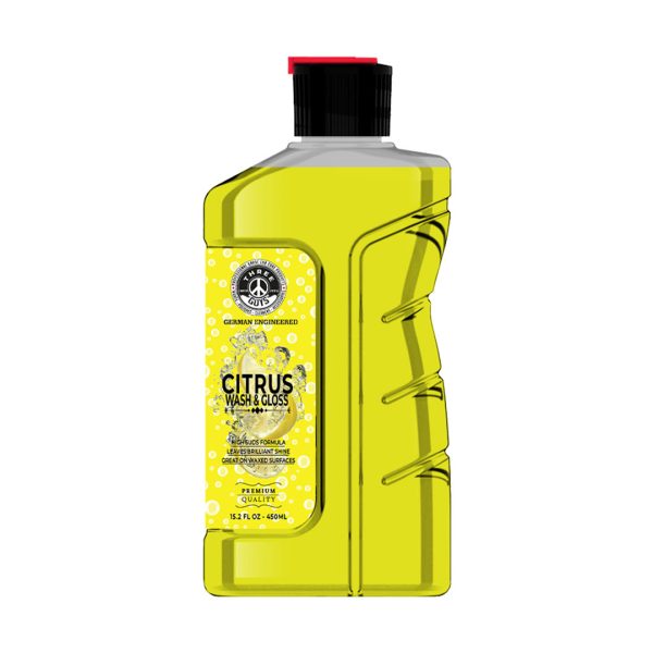 Citrus Wash & Gloss Shampoo 450ml | THREE GUYS (German Engineered)