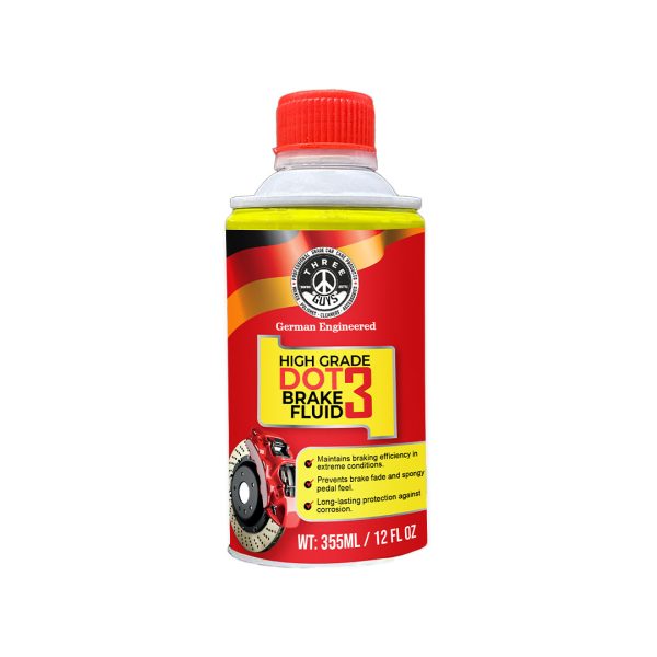 DOT 3 Brake Fluid 355ml | THREE GUYS (German Engineered)