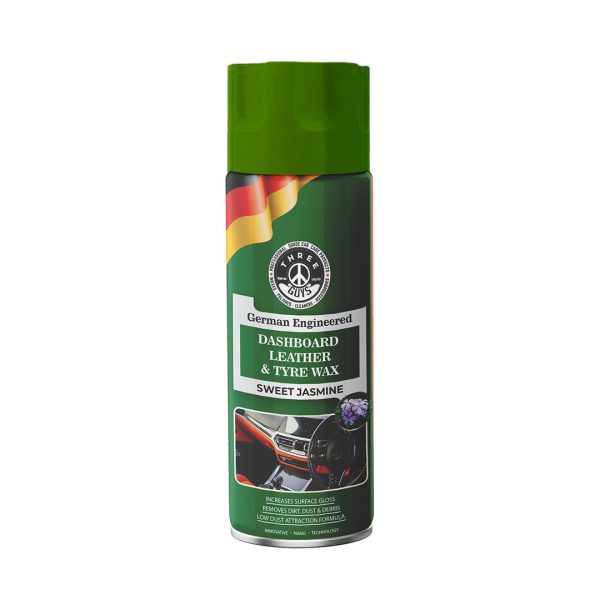 Dashboard Leather & Tyre Wax Sweet Jasmine 450ml | THREE GUYS (German Engineered)