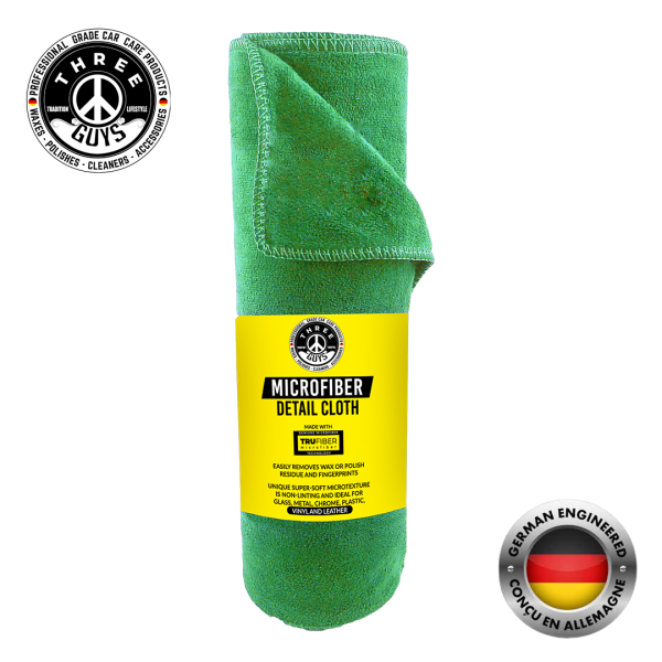 Microfiber Cloth – Professional Grade (50*70 cm) Green | THREE GUYS (German Engineered)