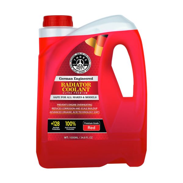 Radiator Coolant Ultra Premium Red 1000ml | THREE GUYS (German Engineered)