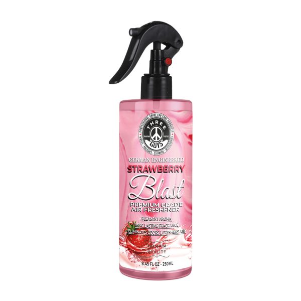 Strawberry Blast Air Freshener – Sweet and Juicy Fragrance | THREE GUYS (German Engineered)